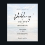 Prospectus 11,4 Cm X 14,2 Cm Budget Élégant Photo Plage Mariage Invitations<br><div class="desc">Un minimaliste économique Elégant noir et blanc Faire-part de mariage photo avec un design simple et moderne avec une calligraphie géante écriture lettrée main,  de grands espaces blancs et 2 photos d'arrière - plans de paradis tropical. Créez facilement votre propre design graphique de faire-part de mariage budgétaire.</div>