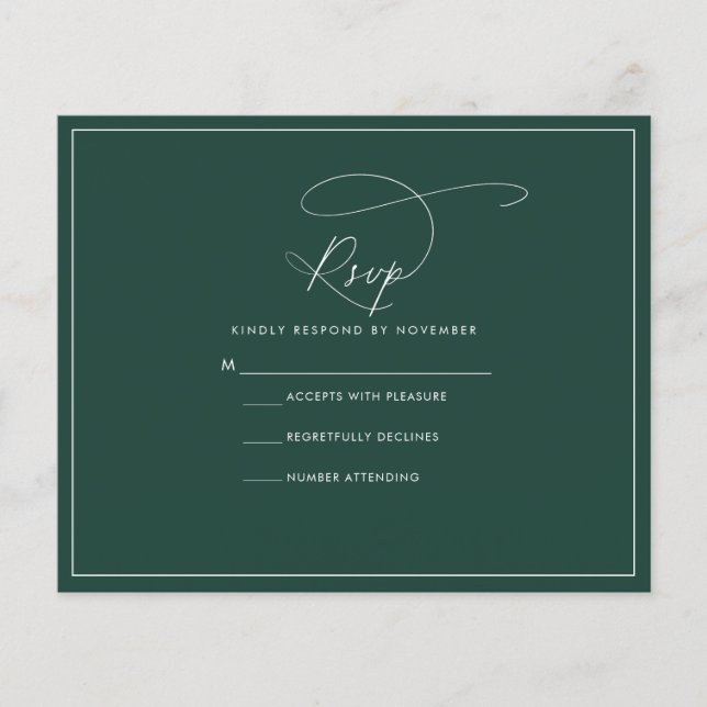 Prospectus 11,4 Cm X 14,2 Cm Budget Emerald RSVP (Devant)