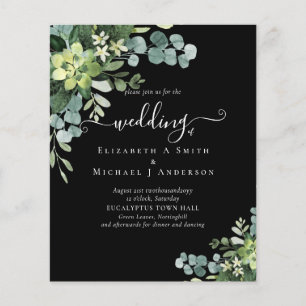 Prospectus 11,4 Cm X 14,2 Cm BUDGET Eucalyptus Mariage de verdure