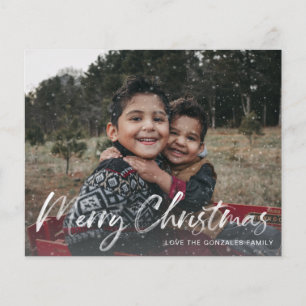 Prospectus 11,4 Cm X 14,2 Cm Budget Faux Neige Joyeux Noël