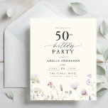 Prospectus 11,4 Cm X 14,2 Cm Budget Floral 50e anniversaire Invitation<br><div class="desc">Célébrez dans le style avec une calligraphie fleurie de jardin 50e anniversaire invitation, parfait pour un évènement marquant. Avec ses motifs floraux vibrants et son élégante calligraphie, cette invitation donne un ton fantaisiste mais sophistiqué à votre célébration. Le thème du jardin luxuriant mêle beauté naturelle et typographie gracieuse, créant un...</div>