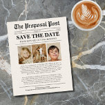 Prospectus 11,4 Cm X 14,2 Cm Budget Funny Journal Mariage Enregistrer La Date<br><div class="desc">Notre budget Funny Journal Mariage Enregistrer la date Le prospectus est un design délicieux et léger qui capte l'essence du journal vintage avec une touche humoristique, tout en étant abordable. Avec des gros titres pleins d'esprit, des graphismes ludiques et un grand espace pour vos détails essentiels, c'est une façon délicieuse...</div>