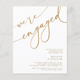 Prospectus 11,4 Cm X 14,2 Cm Budget Gold Nous Sommes Engagés Engagement Party