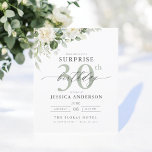 Prospectus 11,4 Cm X 14,2 Cm Budget Green Floral Surprise Invitations d'anniver<br><div class="desc">Célébrez dans le style avec une élégante invitation à la surprise d'anniversaire grise et verte. Ce design sophistiqué présente des tons gris doux associés à des fleurs vertes luxuriantes, créant une ambiance sereine mais festive. Parfait pour une fête raffinée et mémorable, les délicats accents floraux apportent une touche de beauté...</div>