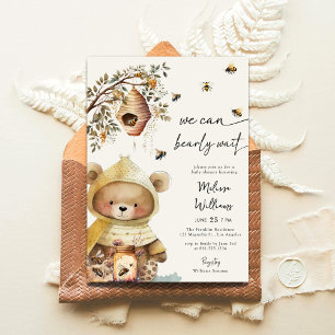 Prospectus 11,4 Cm X 14,2 Cm Budget Honey Bear Nous Pouvons Attendre Baby showe
