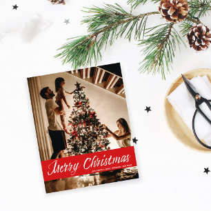 Prospectus 11,4 Cm X 14,2 Cm Budget Joyeux Noël écriture manuscrite et circulai