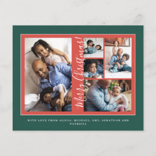 Prospectus 11,4 Cm X 14,2 Cm Budget Joyeux Noël photo collage vacances