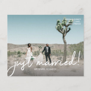 Prospectus 11,4 Cm X 14,2 Cm Budget Juste Marié 4 Mariage photo Faire-part