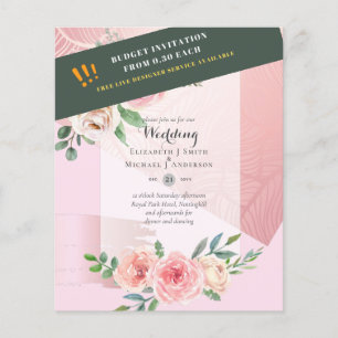 Prospectus 11,4 Cm X 14,2 Cm BUDGET LE PLUS BAS Roses Roses Roses Rose Mariage 