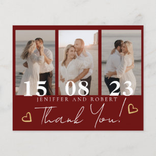 Prospectus 11,4 Cm X 14,2 Cm Budget Mariage Photo Collecte Cartes de remercieme