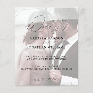 Prospectus 11,4 Cm X 14,2 Cm Budget Modern Photo Vertical 4 Wedding