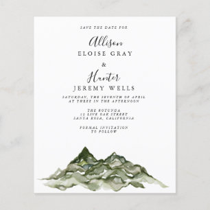 Prospectus 11,4 Cm X 14,2 Cm Budget Mountain Enregistrer la circulaire Date