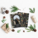 Prospectus 11,4 Cm X 14,2 Cm BUDGET Noël 1 arche photo aquarelle botanique<br><div class="desc">budget Joyeux Noël moderne élégante aquarelle séchée botanique floral muet couleurs vacances arc 1 photo flyer de Noël</div>