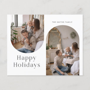 Prospectus 11,4 Cm X 14,2 Cm Budget Noël Joyeux Carte photo de vacances