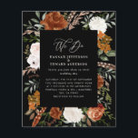 Prospectus 11,4 Cm X 14,2 Cm Budget noir botanique détails mariage invitation<br><div class="desc">Budget rustique aquarelle couleur florale invitation à mariage et carte de détails. Avec de belles rouille,  terre cuite,  rose rousse,  noir et sauge vert pampas herbe eucalyptus aquarelle détails. Cette invitation de mariage moderne est sûr de définir le style pour votre grand jour.</div>