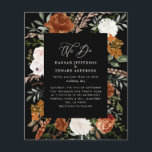 Prospectus 11,4 Cm X 14,2 Cm Budget noir botanique détails mariage invitation<br><div class="desc">Budget rustique aquarelle couleur florale invitation à mariage et carte de détails. Avec de belles rouille,  terre cuite,  rose rousse,  noir et sauge vert pampas herbe eucalyptus aquarelle détails. Cette invitation de mariage moderne est sûr de définir le style pour votre grand jour.</div>