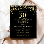 Prospectus 11,4 Cm X 14,2 Cm Budget Noir et or Script Trente-troisième annivers<br><div class="desc">Préparez-vous à une fête élégante avec une Invitation d'Anniversaire Black and Gold Script! Doté d'un luxueux script doré sur un arrière - plan noir élégant, ce design respire le raffinement et le charme intemporel. Parfait pour des anniversaires d'étape ou tout événement élégant, il allie sans effort l'élégance classique à l'esprit...</div>