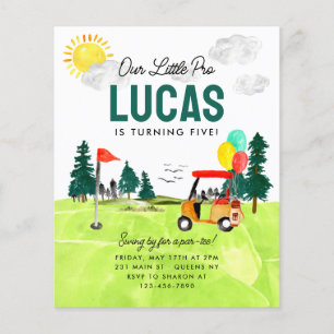 Prospectus 11,4 Cm X 14,2 Cm Budget Notre Petit Pro Par-tee Kids Golf Anniversa