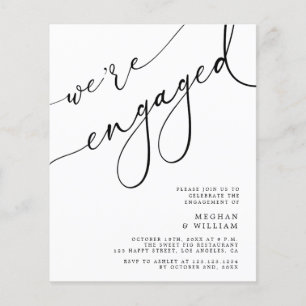 Prospectus 11,4 Cm X 14,2 Cm Budget Nous sommes engagés Engagement Party Invita
