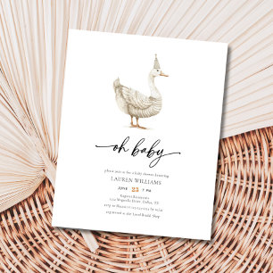 Prospectus 11,4 Cm X 14,2 Cm BUDGET Oh Baby Goose Genre Baby shower neutre