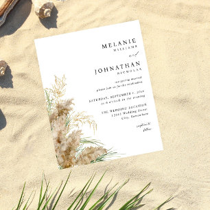 Prospectus 11,4 Cm X 14,2 Cm Budget Pampas Grass & Gold Wedding 2