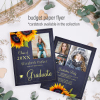 Budget PHOTO collage fête de graduation Invitation