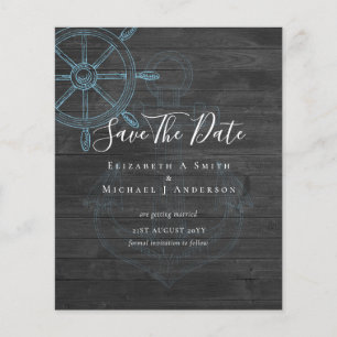 Prospectus 11,4 Cm X 14,2 Cm BUDGET PHOTO Nautique Économiser Dates Sea Beach O