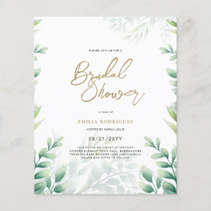 Prospectus 11,4 Cm X 14,2 Cm Budget Photo Nuptiale Douche Invitation Feuille Ru