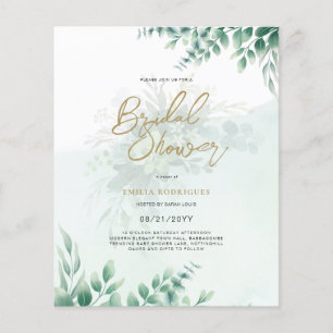Prospectus 11,4 Cm X 14,2 Cm Budget Photo Nuptiale Douche Invitation Feuille Ru