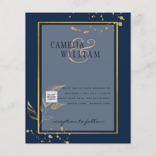Prospectus 11,4 Cm X 14,2 Cm BUDGET Photo Wedding Invitation Save the Date