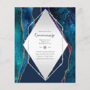 Prospectus 11,4 Cm X 14,2 Cm BUDGET QUINCEANERA - AGATE Paillettes Glamour Chic