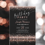 Prospectus 11,4 Cm X 14,2 Cm Budget Rose Gold Noir N'importe quel âge 50e anniv<br><div class="desc">Célébrez un fabuleux 50e anniversaire avec le Rose du budget Gold Black Any Age 50e anniversaire Invitation! Doté d'une combinaison époustouflante de parties scintillant d'or rose et de noir classique, cet élégant design donne le ton d'une célébration inoubliable. Idéal pour tout anniversaire marquant, cette invitation économique offre sophistication et style...</div>