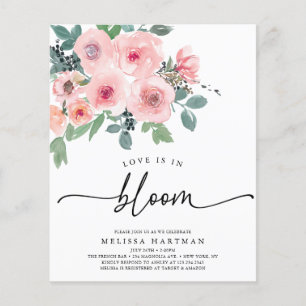 Prospectus 11,4 Cm X 14,2 Cm BUDGET Rose L'Amour Floral Est En Fête des mariées