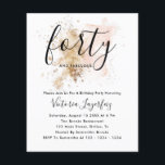 Prospectus 11,4 Cm X 14,2 Cm Budget Rose & Or Quarante 40e anniversaire Invitat<br><div class="desc">Budget Pink & Gold Quarante 40e anniversaire Invitation Flyer</div>