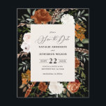 Prospectus 11,4 Cm X 14,2 Cm budget rustique élégant mariage moderne enregistre<br><div class="desc">Mariage floral rustique aquarelle enregistrer la date invitation. Avec de belles rouille,  terre cuite,  rose rousse,  noir et sauge vert pampas herbe eucalyptus aquarelle détails. Cette invitation de mariage moderne est sûr de définir le style pour votre grand jour.</div>