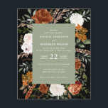 Prospectus 11,4 Cm X 14,2 Cm Budget sage vert terre cuite floral rustique éléga<br><div class="desc">Invitation de mariage floral rustique à l'aquarelle budget. Avec de beaux détails naturels,  terre cuite,  rose rousse,  noir et sauge vert pampas herbe eucalyptus aquarelle détails. Cette invitation de mariage moderne est sûr de définir le style pour votre grand jour.</div>