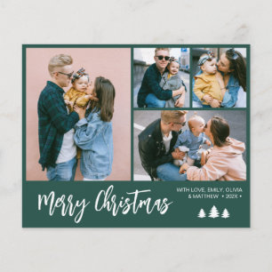 Prospectus 11,4 Cm X 14,2 Cm Budget Script Photo Collecte Voyage de Noël