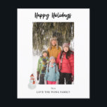 Prospectus 11,4 Cm X 14,2 Cm Budget Snowman Happy Holidays Photo Vertical<br><div class="desc">******* LE PAPIER MAQUILLAGE EST MINCE. MISE À NIVEAU D'UN PAPIER PLUS ÉPAISSE. AUCUNE ENVELOPPE N'EST INCLUSE. POUR LE STOCK CARD, CARTES ÉPAISSEUSES, VÉRIFIEZ LE LIEN CI-DESSOUS. STOCK CARTE, CARTES ÉPAISSEUSES ONT UNE OPTION POUR ENVELOPPES OU LES INCLUT******** Économisez de l'argent sur les cartes avec un prospectus papier. Réchauffez vos...</div>