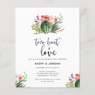 Prospectus 11,4 Cm X 14,2 Cm Budget Succulent Taco Bout Love Party