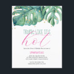 Prospectus 11,4 Cm X 14,2 Cm Budget Sweet 16 Anniversaire Fête Luau Invitation<br><div class="desc">Budget tropique comme il est chaud sucré 16 ans invitation comprend une personne haut de gamme de mes feuilles de palmier monstera aquarelle d'origine dans les tons vert et turquoise. Les détails de votre partie sont définis dans une typographie de script et une police serif tendance. Customisez ce modèle pour...</div>