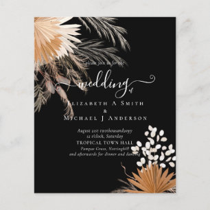 Prospectus 11,4 Cm X 14,2 Cm BUDGET Terracotta Pampas Grass Mariage tropical