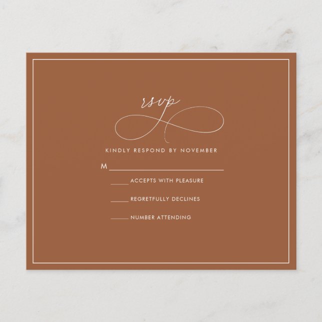 Prospectus 11,4 Cm X 14,2 Cm Budget Terracotta RSVP (Devant)