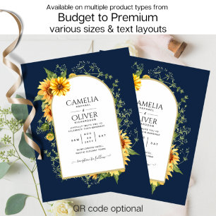 Prospectus 11,4 Cm X 14,2 Cm BUDGET Tout-en-un tournesols rustiques verdure mar