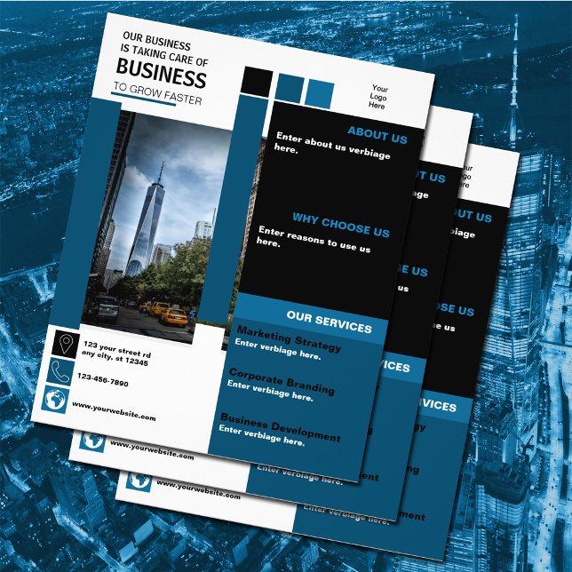 Prospectus 11,4 Cm X 14,2 Cm Business Development (Créateur téléchargé)