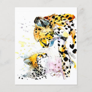 Prospectus 11,4 Cm X 14,2 Cm Cadeau de famille de lion de bébé maman, anniversa