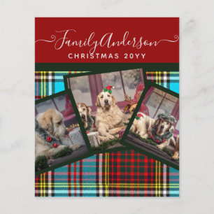 Prospectus 11,4 Cm X 14,2 Cm CADEAU PHOTO DE NOËL - Collage Anderson Tartan