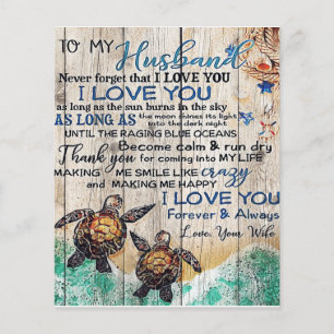Prospectus 11,4 Cm X 14,2 Cm Cadeau pour mon mari, Cadeau personnalisé à mon ép