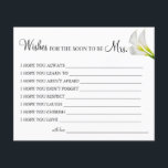 Prospectus 11,4 Cm X 14,2 Cm Calla Lily souhaite que le prochain sera la carte<br><div class="desc">Ajoutez vos propres informations et pour une personnalisation plus poussée,  cliquez sur le lien "cliquez pour customiser plus loin". ~ Vérifier la collection pour les jeux,  les invitations,  les signes et plus ~</div>