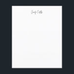 Prospectus 11,4 Cm X 14,2 Cm Calligraphie minimaliste noire blanche<br><div class="desc">Simple blanc,  moderne,  design minimaliste. Ce modèle peut être customisé pour répondre à tous les métiers professionnels.</div>