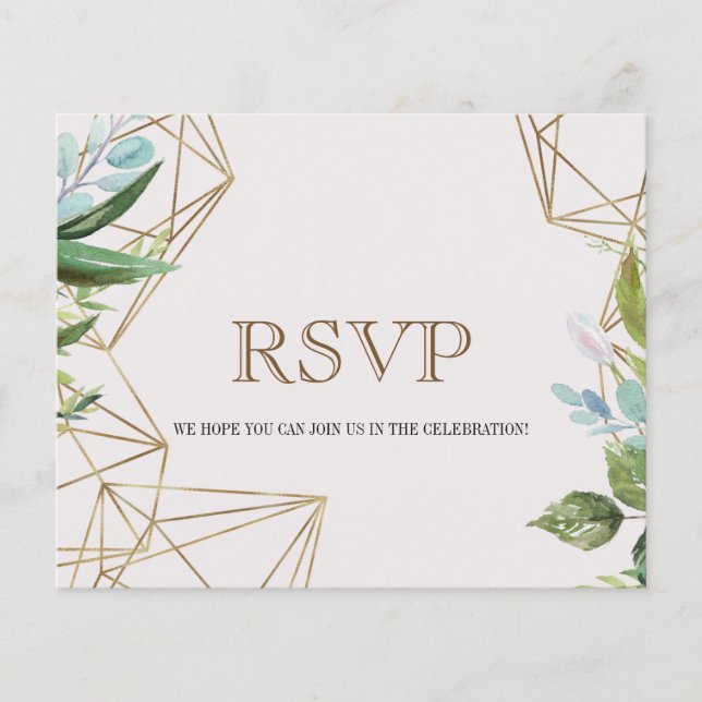 Prospectus 11,4 Cm X 14,2 Cm Carte Budget/Elegant/RSVP. Flyer. (Devant)